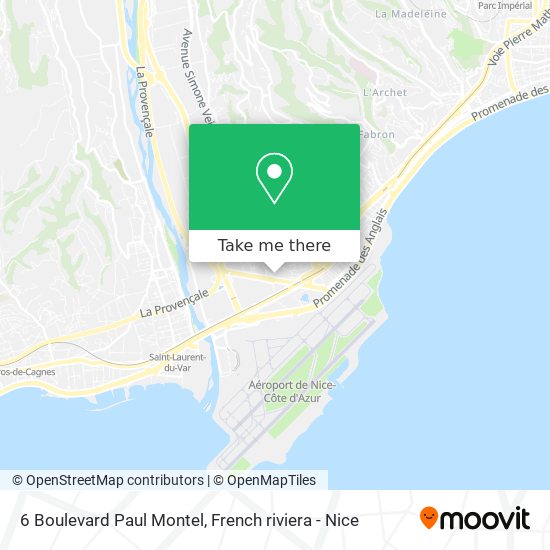 Mapa 6 Boulevard Paul Montel