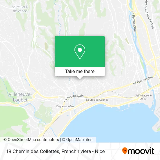 19 Chemin des Collettes map