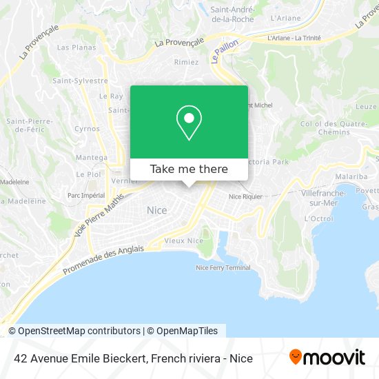 Mapa 42 Avenue Emile Bieckert