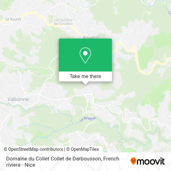 Domaine du Collet Collet de Darbousson map