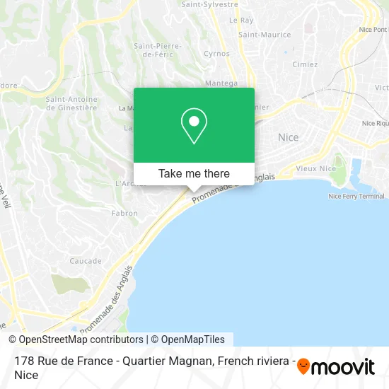178 Rue de France - Quartier Magnan map