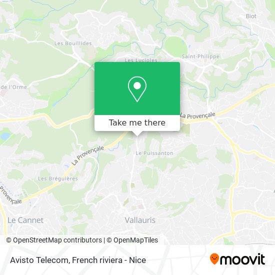 Avisto Telecom map