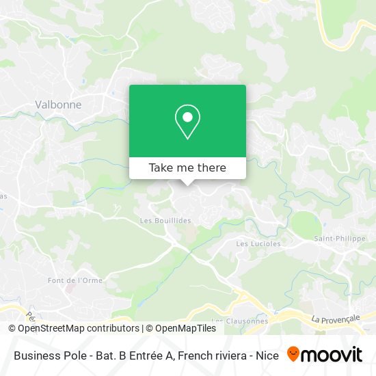 Business Pole - Bat. B Entrée A map