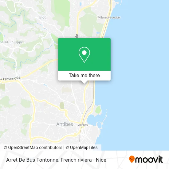 Arret De Bus Fontonne map