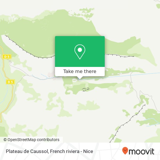 Plateau de Caussol map