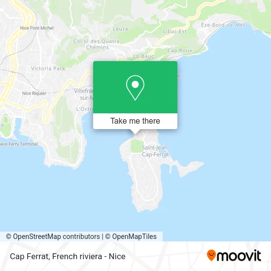 Cap Ferrat map