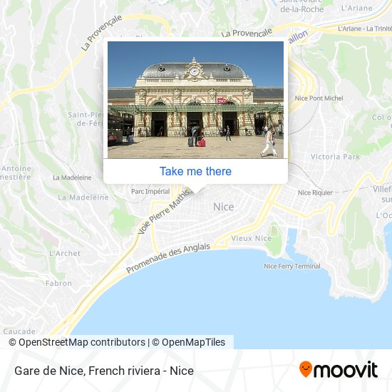 Gare de Nice map