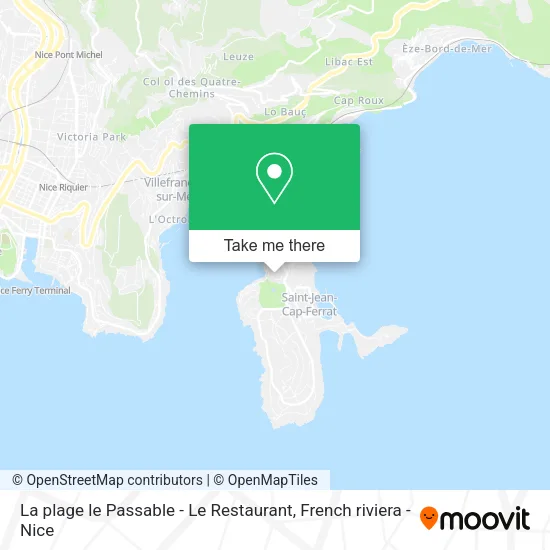 La plage le Passable - Le Restaurant map