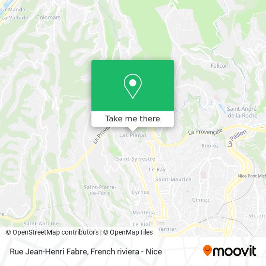 Mapa Rue Jean-Henri Fabre