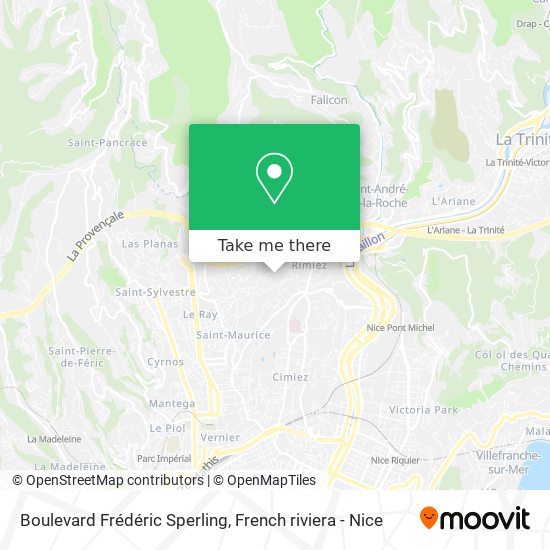 Boulevard Frédéric Sperling map