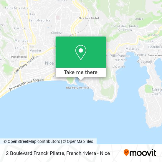 Mapa 2 Boulevard Franck Pilatte