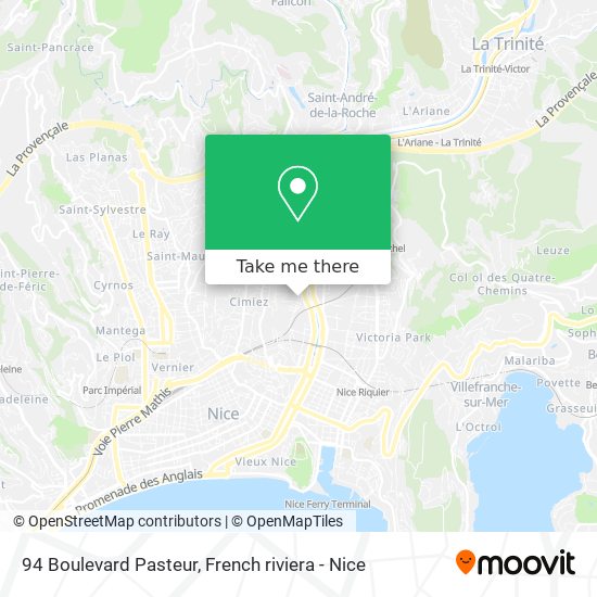 Mapa 94 Boulevard Pasteur