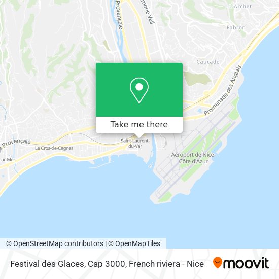 Festival des Glaces, Cap 3000 map