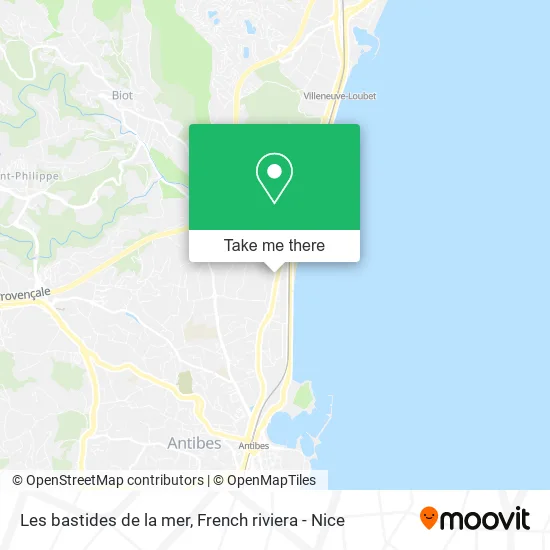 Les bastides de la mer map