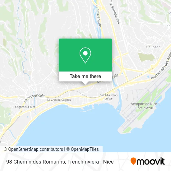 98 Chemin des Romarins map