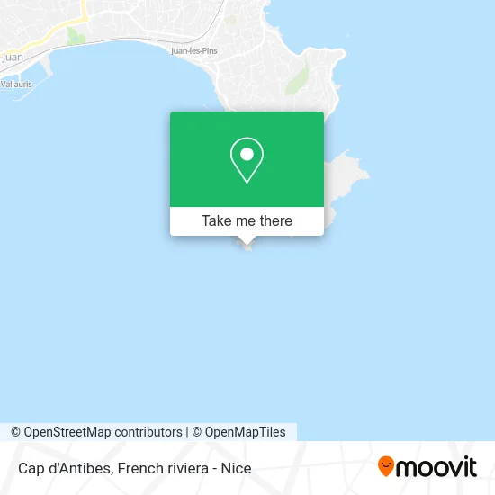 Cap d'Antibes map
