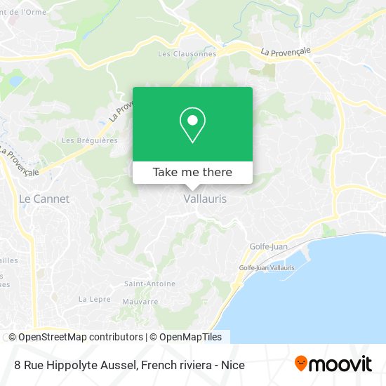 Mapa 8 Rue Hippolyte Aussel