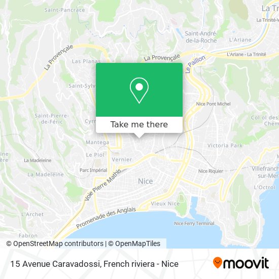 15 Avenue Caravadossi map