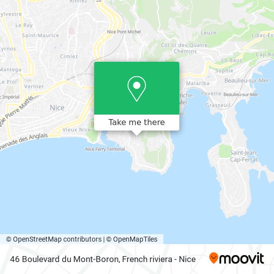 46 Boulevard du Mont-Boron map