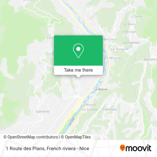 1 Route des Plans map