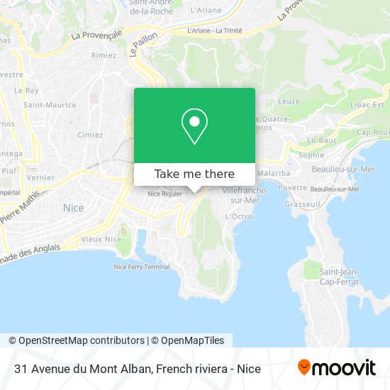 31 Avenue du Mont Alban map