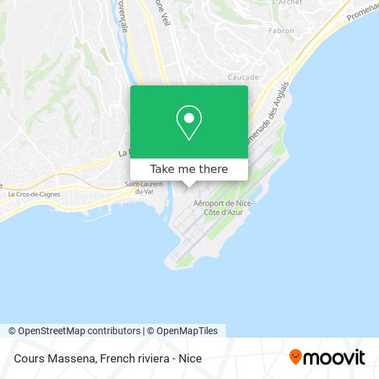 Mapa Cours Massena