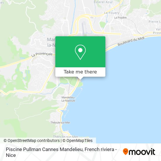 Piscine Pullman Cannes Mandelieu map
