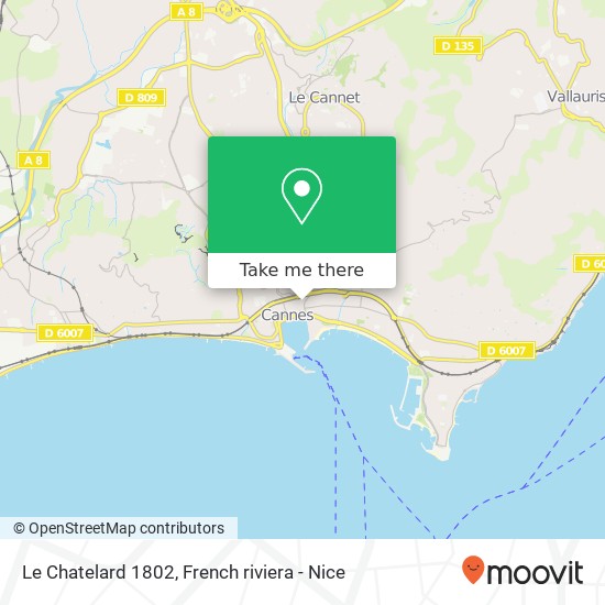 Mapa Le Chatelard 1802