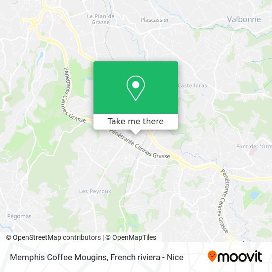 Memphis Coffee Mougins map