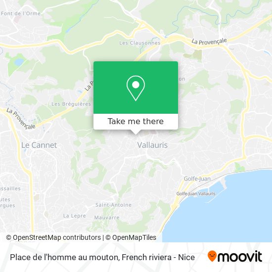 Place de l'homme au mouton map