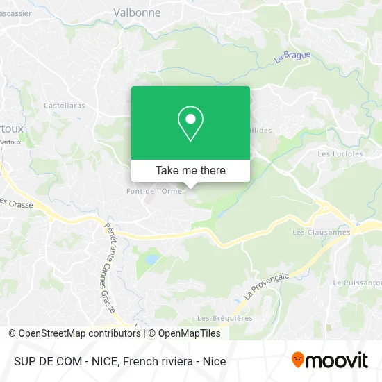 SUP DE COM - NICE map