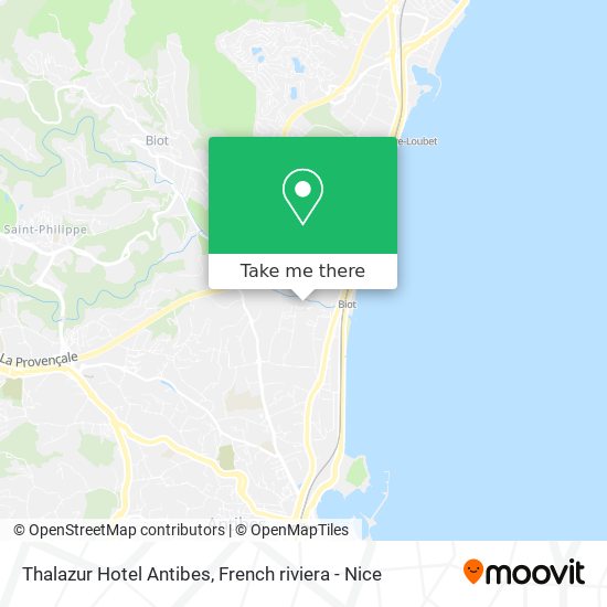 Thalazur Hotel Antibes map