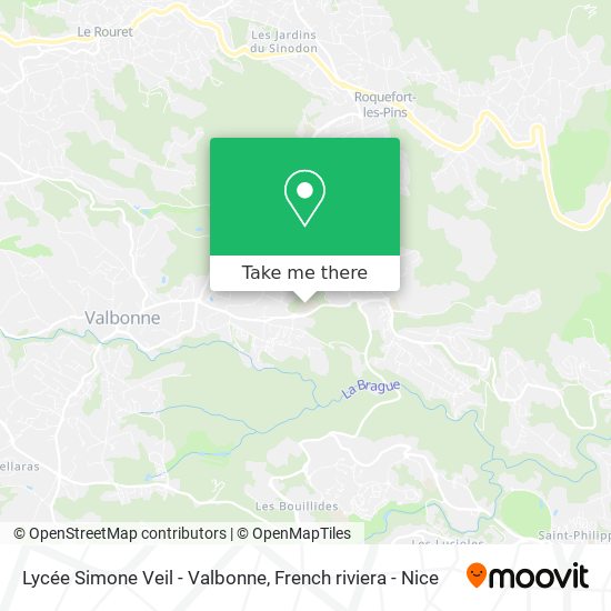 Lycée Simone Veil - Valbonne map