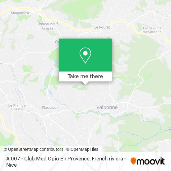 A 007 - Club Med Opio En Provence map