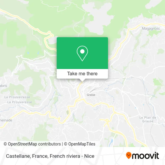 Castellane, France map