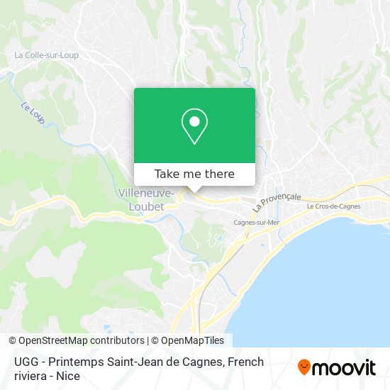 Mapa UGG - Printemps Saint-Jean de Cagnes