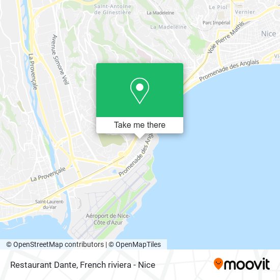 Restaurant Dante map