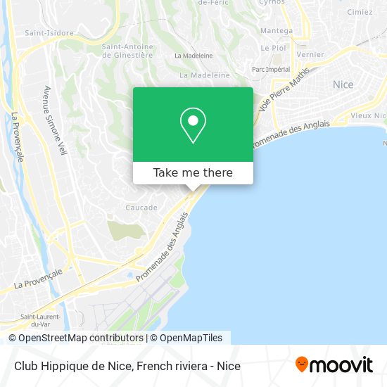 Mapa Club Hippique de Nice