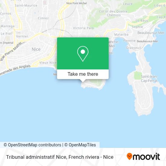 Tribunal administratif Nice map