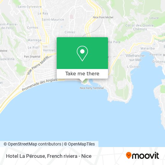 Mapa Hotel La Pérouse