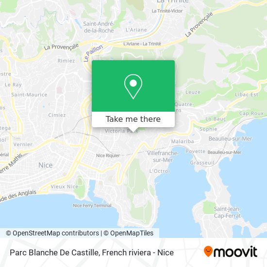 Mapa Parc Blanche De Castille