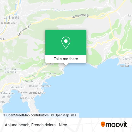 Anjuna beach map