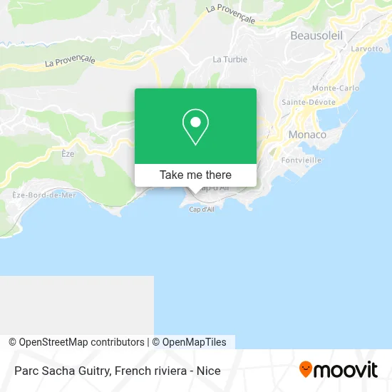 Parc Sacha Guitry map