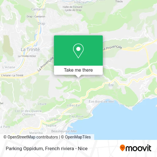 Parking Oppidum map