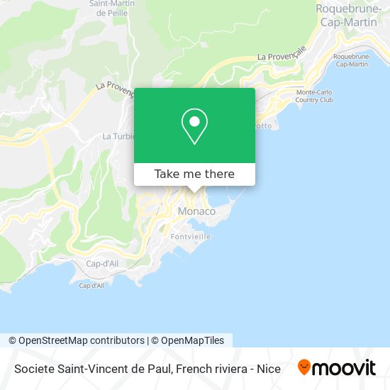 Societe Saint-Vincent de Paul map