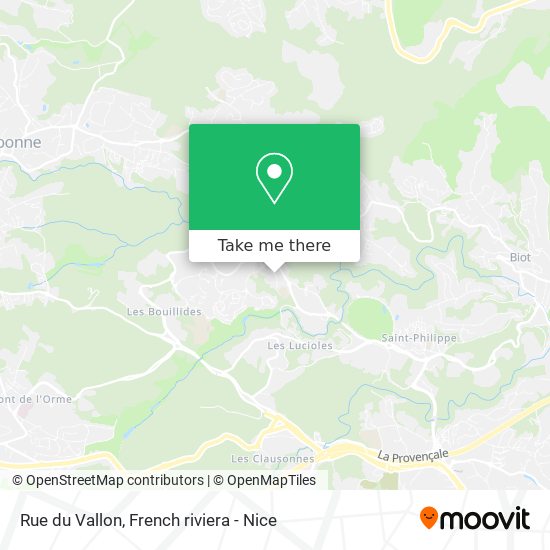 Mapa Rue du Vallon