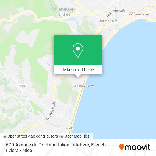 Mapa 679 Avenue du Docteur Julien Lefebvre