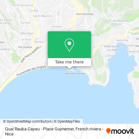 Mapa Quai Rauba Capeu - Place Guynemer