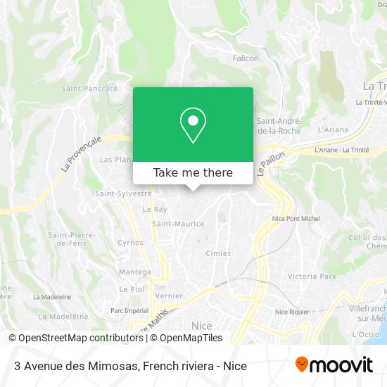 3 Avenue des Mimosas map