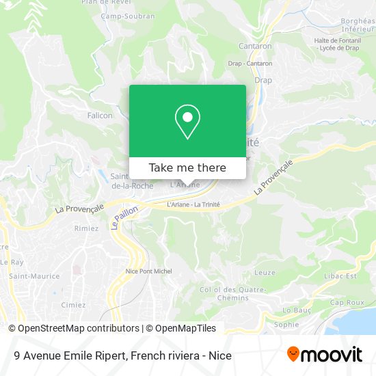Mapa 9 Avenue Emile Ripert